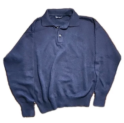 Suéter Polo Brandy Melville Tejido Negro Cuello Abotonado Manga Larga Talla Única Foto 1 de 4