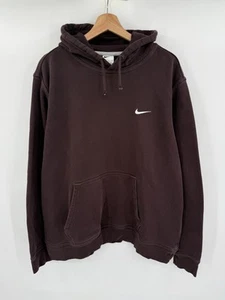 Nike Sportswear Club Fleece Pullover Felpa con Cappuccio Swoosh Taglia 2XL Marrone - Foto 1 di 7