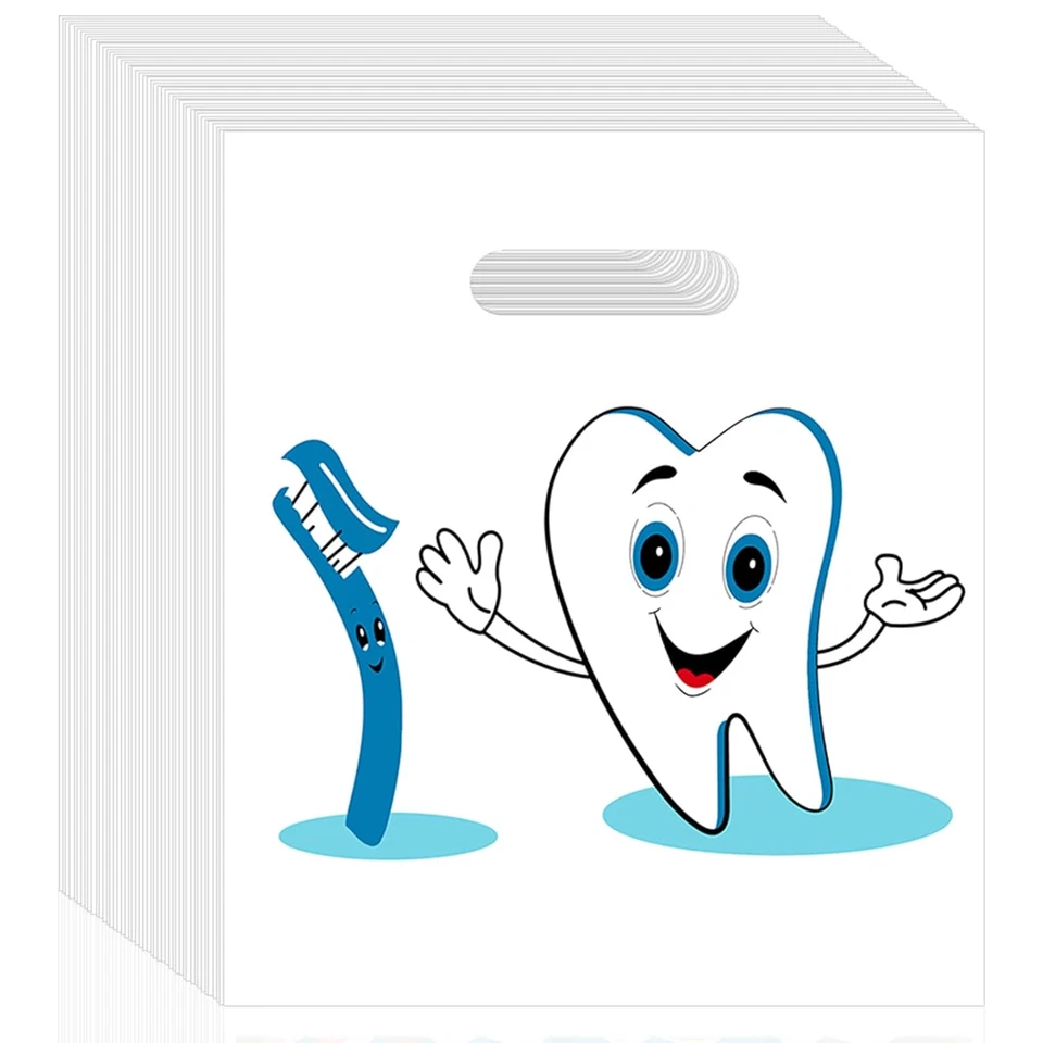 100 Bolsas Dentales, 9 X 8 Pulgadas, para Atención al Paciente y Clínicas, Paquete de 100 Foto 1 de 4