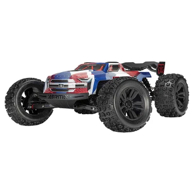 Arrma Kraton 6S BLX 4X4 1/8 Speed RTR RC Monster Truck Blue/Red ARA8608V6T4 - Image 1 of 4