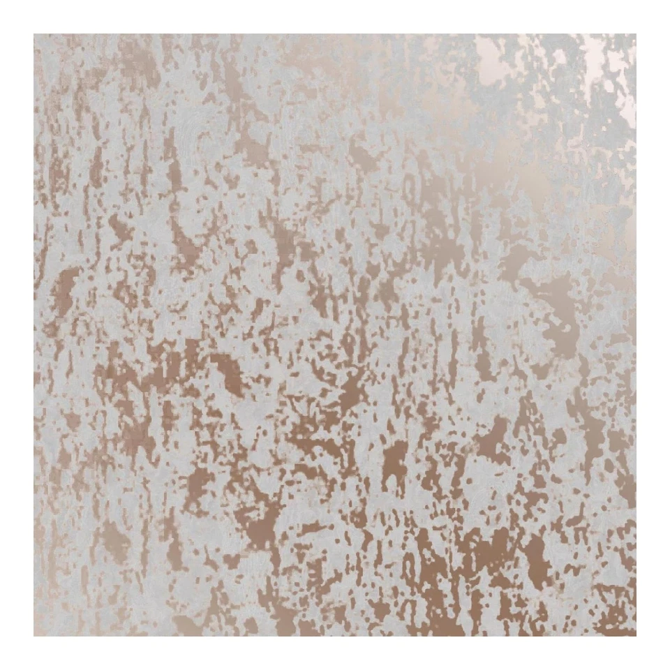 Papel Pintado Milan Textura Oro Rosa y Gris, 1000cm Largo x 52cm Ancho Foto 1 de 4