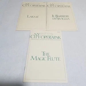 NY City Operapak Three Programs Il Barbiere di Siviglia, Lakme, The Magic Flute - Picture 1 of 2
