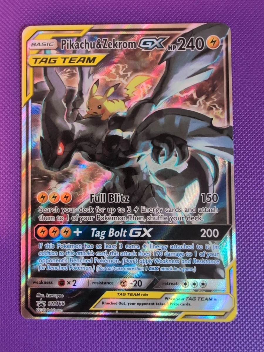 Pikachu & Zekrom GX SM168 Sm for sale | eBay
