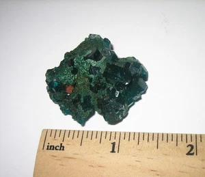 1.2" BEAUTIFUL NATURAL ROUGH GEM DIOPTASE CRYSTAL CLUSTER FROM CONGO ~ 11.5g *2 - Picture 1 of 11