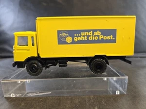 1/50 CONRAD MODEL 3148 M.A.N TRUCK BOX BODY DEUTSCHE POST In The Box - Picture 1 of 12