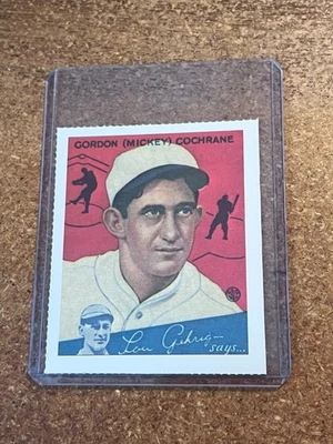 1977 Dover Publications 1934 Goudey Big League переиздание жевательной резинки No 2 Микки Кокрейн - Изображение 1 из 2