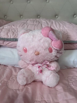 ***NEW*** PINK HELLO KITTY PLUSH 10inch - Image 1 of 3