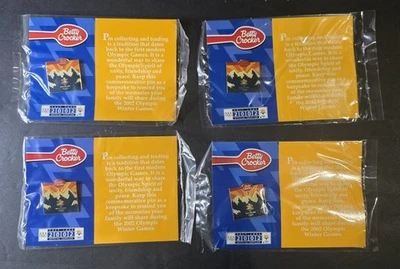 2002 Salt Lake City Olympics Pins Lot Of 4 Pins Betty Crocker New In Package  - Image 1 of 3