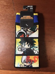 My Hero Academia Chibi Panel Crew Socks NEW /W Tags BIOWORLD 8-12 - Picture 1 of 5