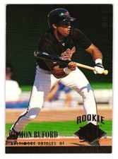 1994 Ultra Rookie Damon Buford #303 Baseball Card Baltimore Orioles 