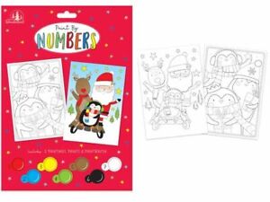Christmas Festive Paint by Numbers Creative Learning  Art Design 3+