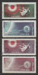 1963 North Vietnam Stamps Mars 1 Spacecraft Scott # 251 - 254 Cto NH - Picture 1 of 1