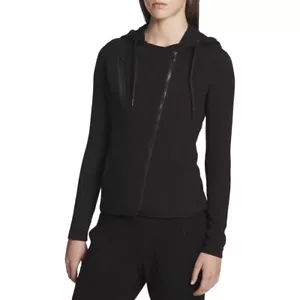 Calvin Klein Performance Womens Hooded French Terry Vest, Size XS, Black - Picture 1 of 2