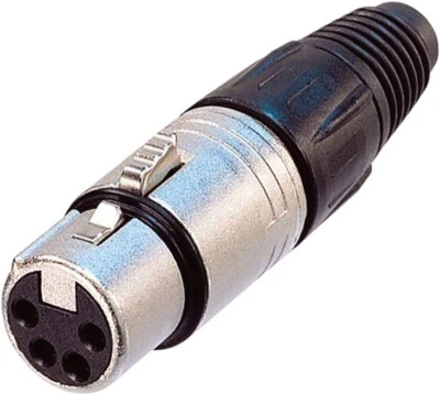 XLR Female 4 Pin Line Connector - Image 1 of 3