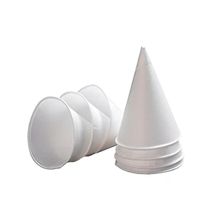 2000 x 4oz Disposable Individual Roll Rim Paper Cones Cups for Water Cooler - Picture 1 of 12