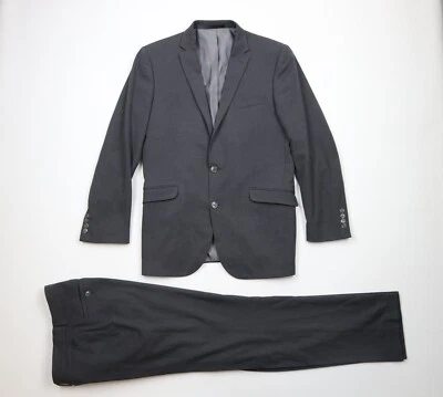 Kenneth Cole Reaction Hombres 42L Techni-Cole 2 Piezas Traje Chaqueta Pantalones 34x30 Gris Foto 1 de 4