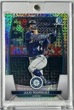 Julio Rodriguez RARE REFRACTOR INVESTMENT CARD SSP BOWMAN CHROME MINT MVP J ROD