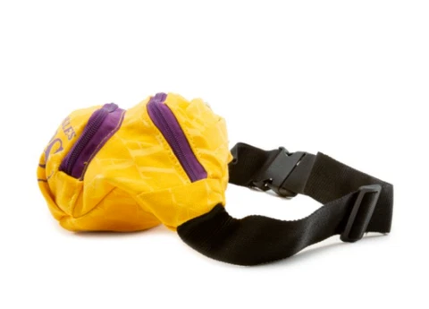 Los Angeles Lakers NBA Fanny Pack Bag Gold Purple Waist Belt Bag 2 Pockets Cover