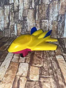 Vintage American Plastic Toys Inc F14 Jet Airplane Yellow/Pink/Blue RARE Free🚢 - Picture 1 of 11