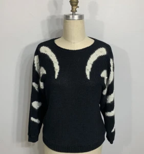Vintage Sweater Angora Pearl Beads Medium - Picture 1 of 9