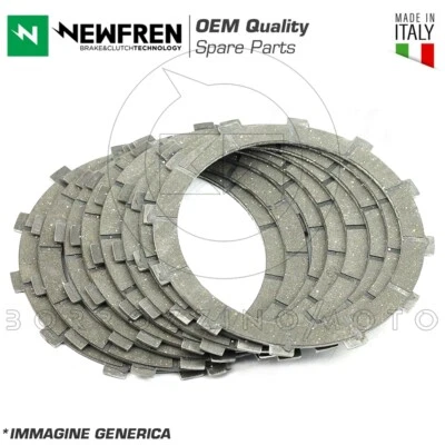 KIT SERIE 8 DISCHI FRIZIONE COMPLETI NEWFREN YAMAHA XJ 750 1982 1983 1984 Foto 1 de 3