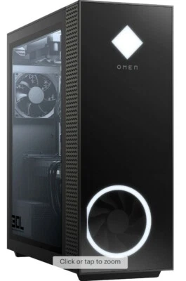 HP OMEN 30L (1TB SSD, AMD Ryzen 7 5800X, 3.8GHz, 16GB RAM) Gaming Desktop -... - Image 1 of 4