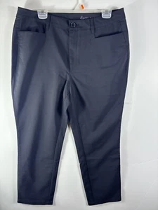 Pantalone da lavoro ufficio Denim & Company donna 16 nero nero nero 1949 - Foto 1 di 11