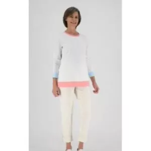 Sport Savvy Women's XS French Terry Colorblock Sweatshirt Tunic White A472267 - Picture 1 of 7