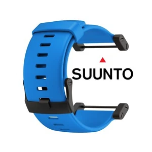 New 24mm SUUNTO Core Rubber Strap Blue Diver Watch Band PVD Adapter Set A - Picture 1 of 2