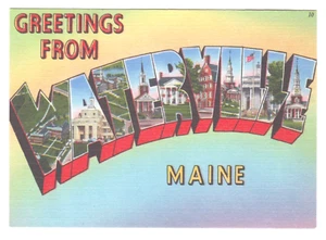 Postcard:  Greetings from Maine (USA) - Picture 1 of 2