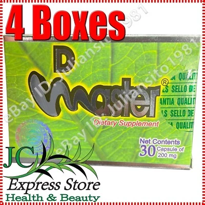 PACK 4 DIET MASTER 120 CÁPSULAS TOTAL 100% ÚNICO Y ORIGINAL UNISEX D MASTER Foto 1 de 4