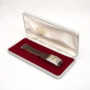 Antike mechanische Tankuhr - Hanhart - Herrenuhr mit AH (Hanhart) 36 Formwerk - Bild 1 von 23