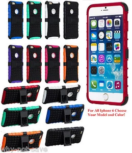 Premium Deluxe Hard Case Hülle für iPhone 6 6. Gen 4,7" & 5,5" Plus mit Ständer - Bild 1 von 21