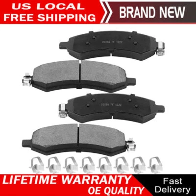 Pastilla de freno de disco delantera de cerámica 4 piezas para Dodge RAM 1500 Durango Aspen Raider Dakota Foto 1 de 4