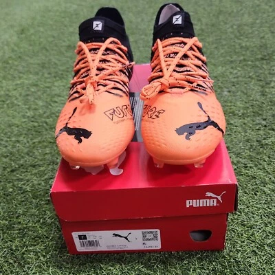 Puma Future 1.3 Fg Men's Soccer Shoes Orange-Black - Image 1 of 4