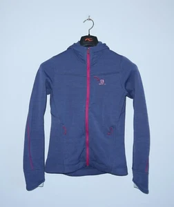 SALOMON Womens BC Smartskin Midlayer Polartec PowerStretch Fleece Jacket Size M - Picture 1 of 8