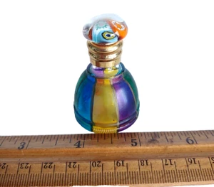 Due Zeta handbemalter venezianischer Glas Parfüm Flakon Italien Millefiori Kappe *2" - Bild 1 von 7