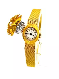 Reloj Hamilton 18K Oculto Diamante Floral Oculto Esfera 30,7gr de colección para damas - Imagen 1 de 10