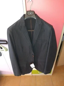 Giacca Blazer Uomo Zegna TG L 50 Italiana Vintage But New Grigio Antracite - Foto 1 di 5