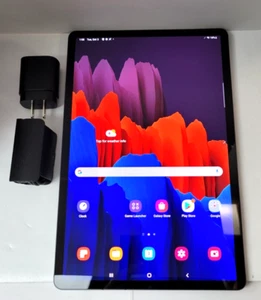 Samsung Galaxy Tab S7+ Plus 128 GB, Wi-Fi, 12,4 pulgadas Mystic Black ¡sin S-Pen 9,5/10! - Imagen 1 de 6