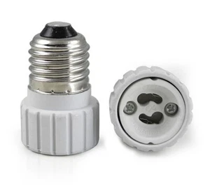 Adattatore lampadine faretti e27 a gu10 riduttore convertitore lampadina gu 10 - Foto 1 di 1