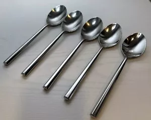 Retroneu Acclaim Soup Spoon Spoons KOREA Stainless 7.5” - Set Of 5 - Picture 1 of 12