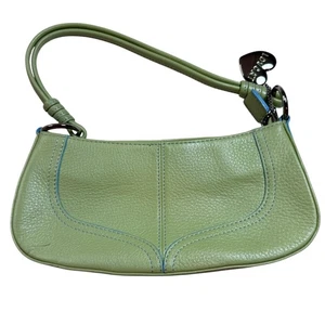 Bolso de Hombro Love Moschino Cuero Verde Corazón Dije Hobo Cartera - Imagen 1 de 3