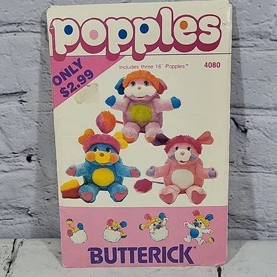 Butterick #4080-16” 1986 popples - fiesta PC panqueque popple patrón vintage sin cortar Foto 1 de 4