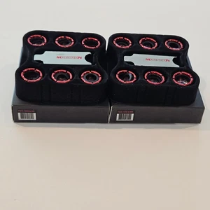 2 sets-Monsoon 6pk G1/4 1/2 ID, 5/8 OD Hardline Fitting, Red - Picture 1 of 3