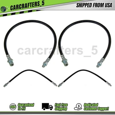 Mangueira hidráulica de freio dianteiro traseiro 4 para 1959 Dodge D200 Pickup 3.8L - Imagem 1 de 4