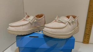 Hey Dude Toddler Wendy Sugar Shine Pink Sparkle Shoes Size TD7 NEW IN BOX - Picture 1 of 22