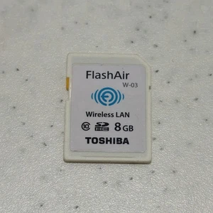 TOSHIBA W-03 FlashAir 8GB Memory Card Wireless Lan SDHC Class10 Made in Japan - Picture 1 of 2