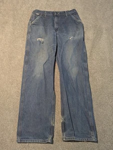 Pantalones de mezclilla azul ropa de trabajo Carhartt para hombre 36x36 (34x33)  - Imagen 1 de 16