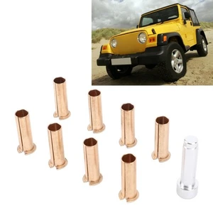 New Door Hinge Pin Liners Bushings Kit Metal For TJ YJ CJ LJ 1986-2006 - Picture 1 of 12